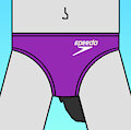 Gisle's Purple Speedo by TerryTheBlueFox