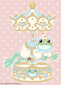 frog carousel by dandyliondreamer