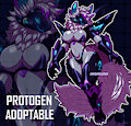 [ADOPTABLE] / Evil Cyber Protogen by Sheecktor