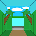 Forest Valley High School Hallway (Open Door)