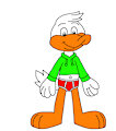 Louie Duck in Red Briefs by CartoonFoxArt2002