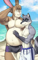 Big Mika and Not Big Wes - Beach by MikaLapine