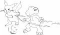 Pikachu vs. Agumon 