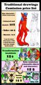 Comission price list