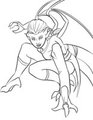 Kawa Ninja Lineart by SenoraKitty
