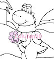 Yoshi coloring page by Lokifan20