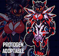 [ADOPTABLE] / Dark Kaiser Protogen by Sheecktor