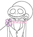 Jack skellington coloring page by Lokifan20