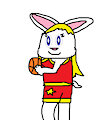 Diana Usagi Playing Basketball