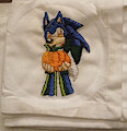 Alpha Sonic (Hand-Embroidered Napkin) by sonicremix