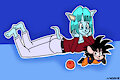 Cat Bulma And Mouse Goku Duo by Simplyash