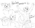 Kailan sketches by sleepylynxxes