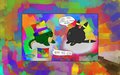 Paint puffs