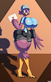 Postal Worker Bird by 9puzzle