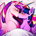 Twilight Sparkle and Princess Cadance (MLP: FiM) by DragonCrystal