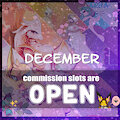 ❤️ DECEMBER COMMISSIONS: OPEN ❤️ by lovespell