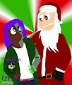 Christmas: Angel and Santa Claus