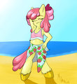 Applebloom on the Beach