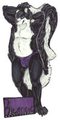 Skunk-bear showing off. by papaskunkbear