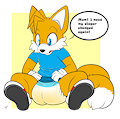Tails checking his diaper (by NazzNikoNanuke) by jahubbard1