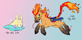 Wild Goomy and Ponyta appeared