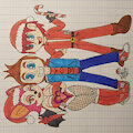 Fanzetix Trio in christmas theme by Furryfanzety