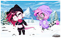 SNOWBALL FIGHT! :D by Fynnley