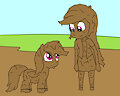 Rainbow Dash and pony in mud 2
