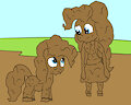 Pinkie Pie and pony together in mud 2
