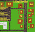 Map of Rolling Hills village by Fritti