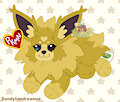 (COM) Beanie Baby Jolteon OC by dandyliondreamer