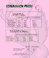 Prices for all Commissions by Kagemusha
