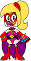 Huey Duck in Girly Superheroine Costume