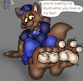 Kyles Pawsie paws by TheRedSkunk