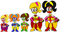 Duckburg Boys in Girly Superheroine Costumes by DemonFuego48
