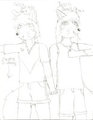 Calrin and Justin Drawing by Shizari