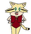 Sandy The Sand Cat In Vest And Leotard by jeremycrimson