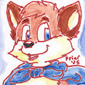 Cute KennyKitsune Watercolor Icon by Friar