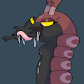 Scolipede and Umbreon by AlphabetABC