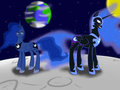 Princess luna and nightmare moon! by Rejsan