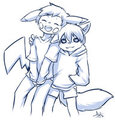 Cute brothers by Zapthechu