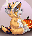 Halloween onesie by ShibiBrownie