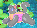 AUGUST - pooltoy nyan cat!! by EASYCATZ