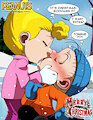 Peanuts - Sally and Linus Van Pelt - Christmas Kiss by SilentSid1992