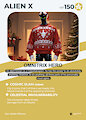 [AI] Alien X Christmas Trading Card! by MajorLionhunk
