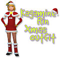 [Sims 4] Kagamine Rin Xmas Outfit by Brom