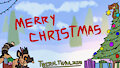 Merry Christmas! - Whiskers Art by RazorFiredog