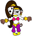 Diesel Dalmatian in Girly Belly Dancer Outfit by DemonFuego48