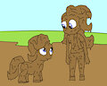 Starlight glimmer and pony together in mud 2