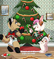 Decorating the Tree by pamperedyote